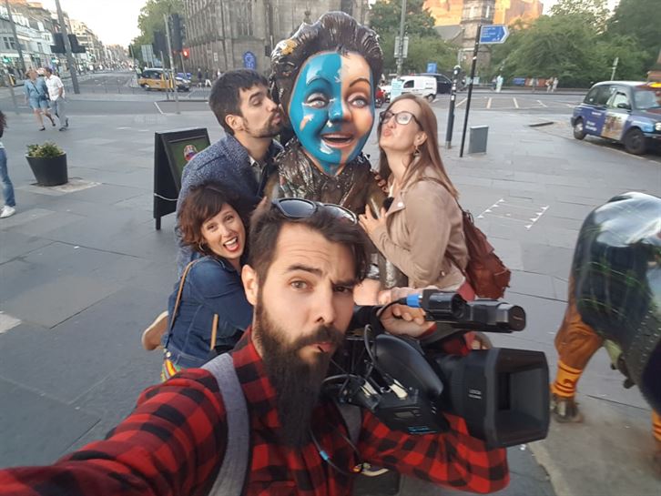 Momento selfie con Carlos y Jaione