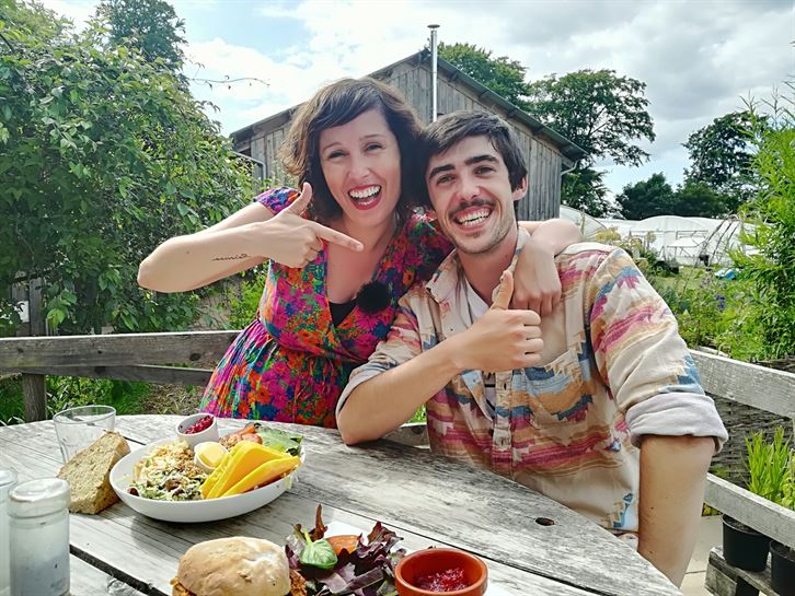 Soraya Vegas con Paul Altuna, de Donostia