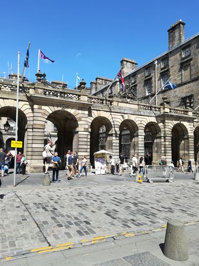 El ayuntamiento, en la Royal Mile