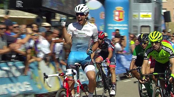 Matteo Moschetti en la Vuelta a Burgos. Fotografía: EiTB