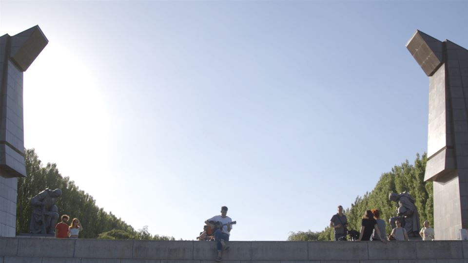 Pello Reparaz abeslari eta aurkezlea, Berlinen. (Argazkia: EiTB)