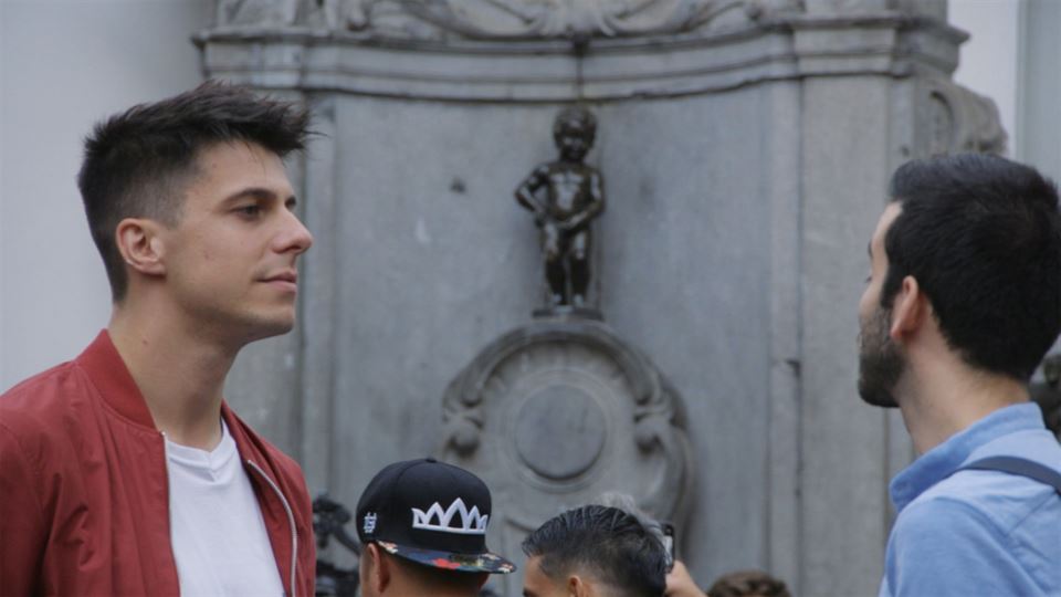 Pello Reparaz abeslari eta aurkezlea, Bruselan. (Argazkia: EiTB)