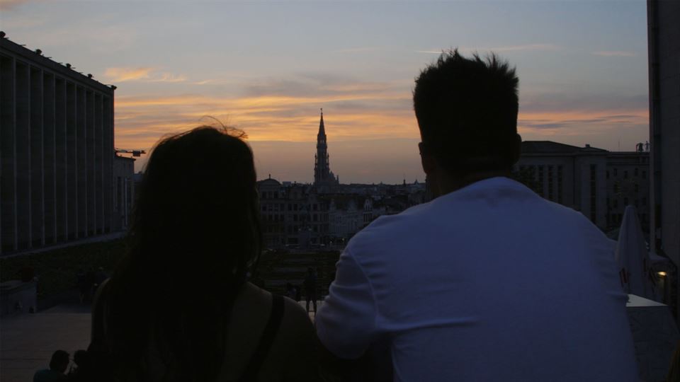 Pello Reparaz abeslari eta aurkezlea, Bruselan. (Argazkia: EiTB)