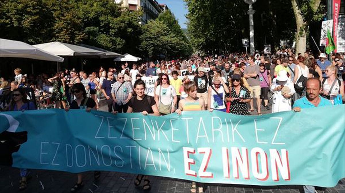 Imagen de la manifestación. Foto: Xabier Unanue | Euskadi Irratia