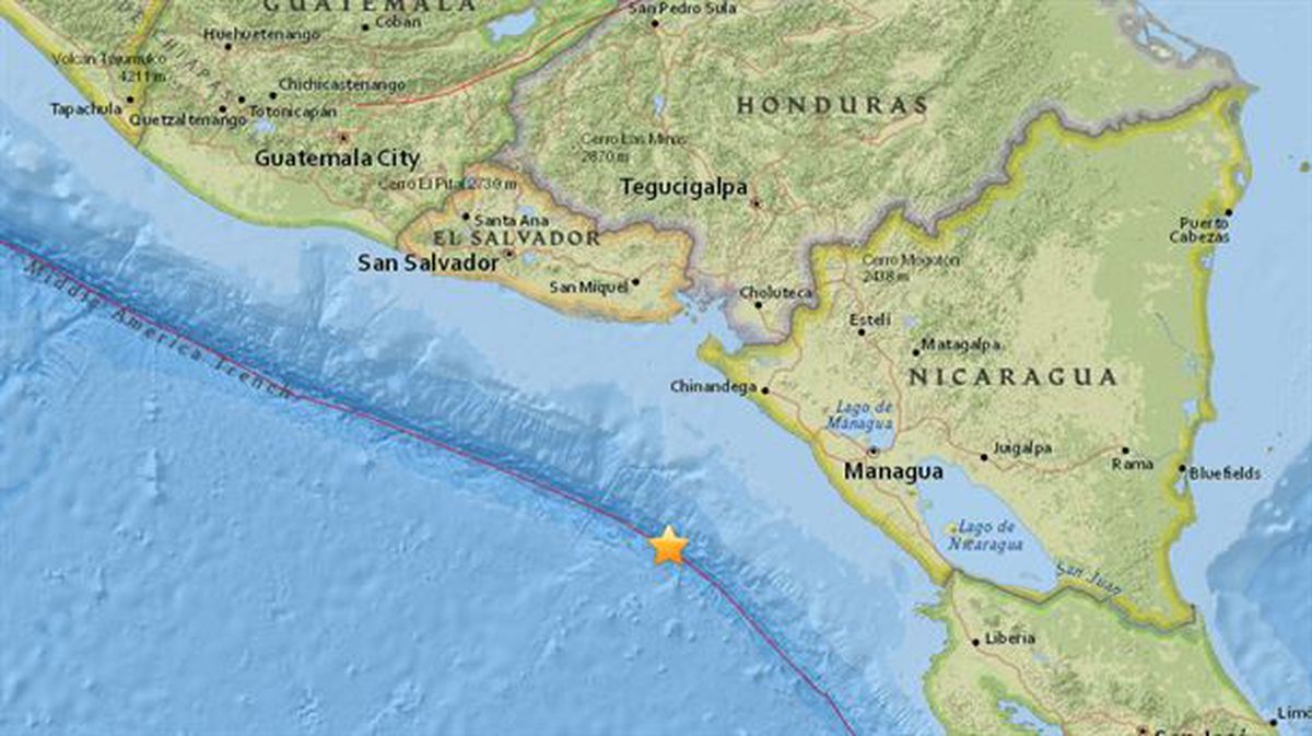 Un terremoto de 5,2 grados sacude la costa nicaragüense 