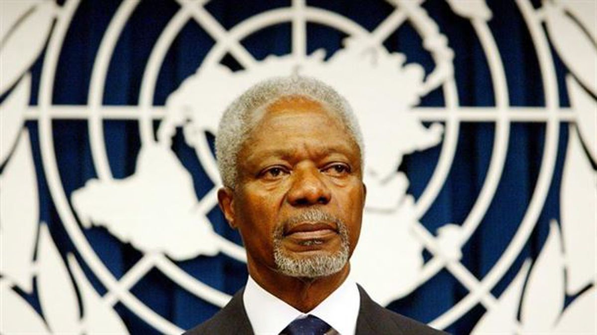 Koffi Annan, Premio Nobel de la Paz en 2001 y ex secretario general de la ONU. Foto: EFE.