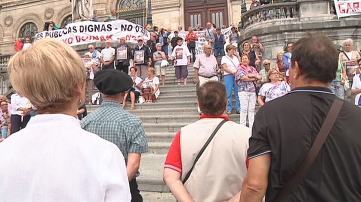 Los pensionistas llaman a la manifestación de Bilbao del 20 de agosto