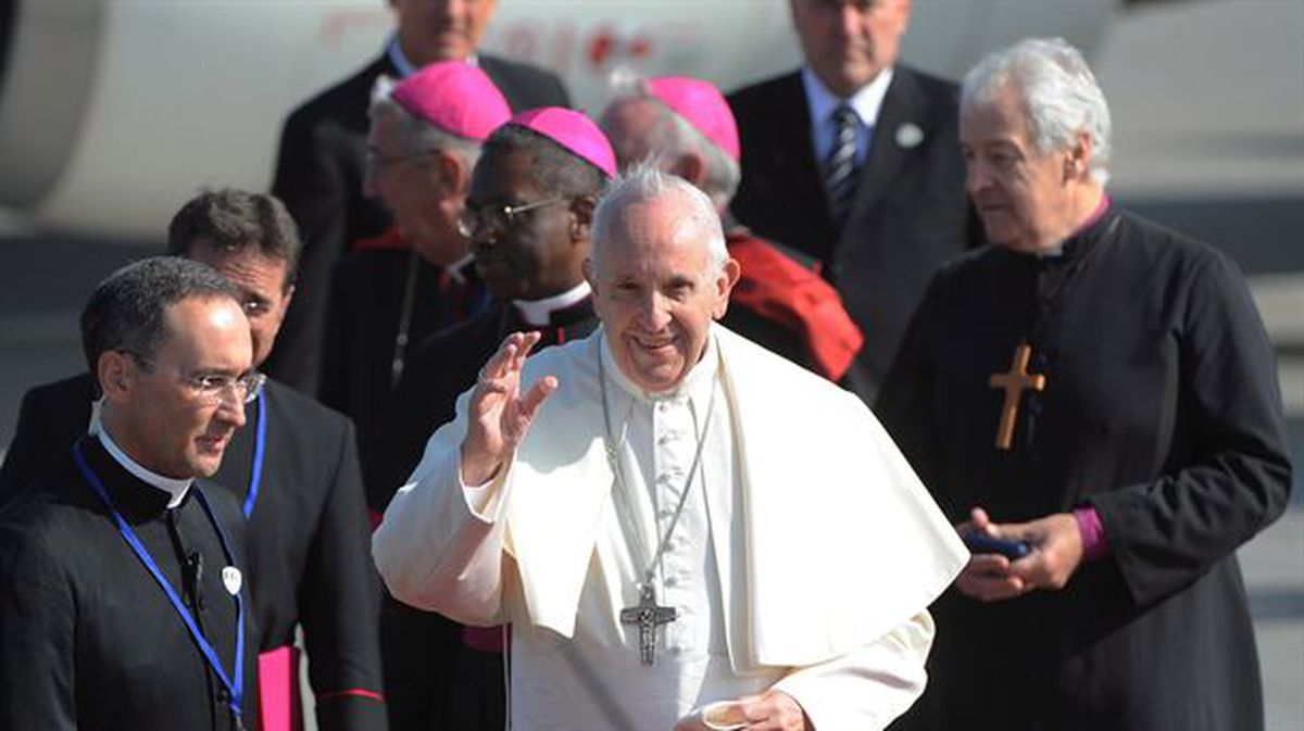 El papa Francisco llega a Irlanda. EFE
