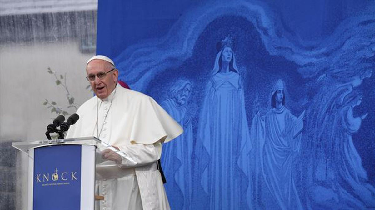 El papa Francisco en su visita oficial a Irlanda. EFE