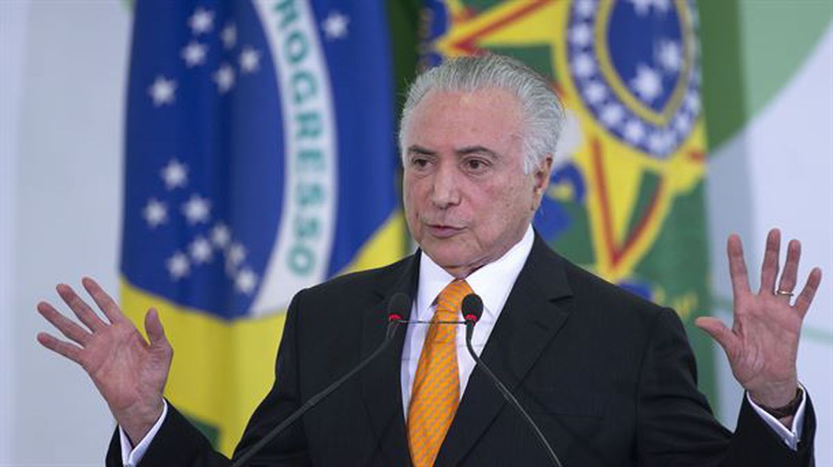 Michel Temer Brasilgo presidentea. EFE