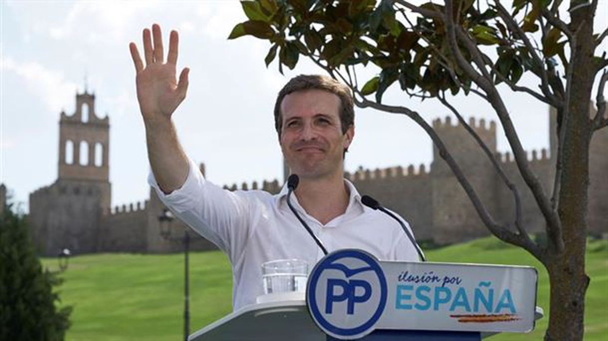 El presidente del Partido Popular, Pablo Casado. Foto: EFE