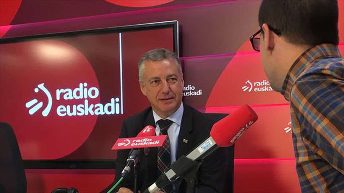 Iñigo Urkullu, Radio Euskadiko 'Boulevard' saioan egin dioten elkarrizketan. Irudia: EiTB