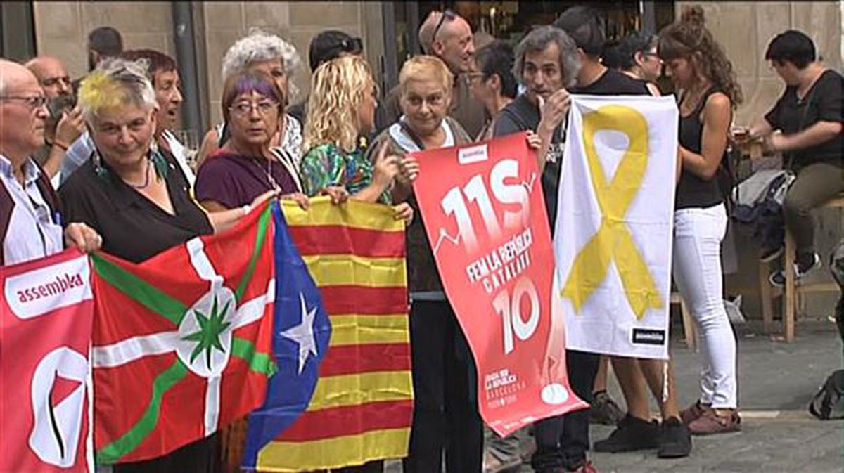 Concentración de ANC en Pamplona/Iruña. Foto: EiTB