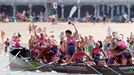 San Juan celebra la victoria. Foto: EFE