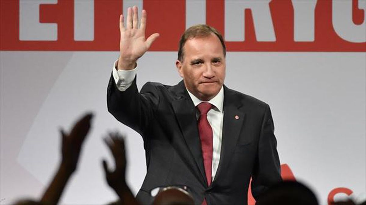 Stefan Löfven Suediako lehen ministro eta Alderdi Sozialdemokrataren burua. Argazkia: Efe