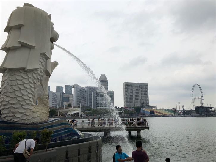 La Escultura del Merlion es el símbolo de la ciudad de Singapur, se le conoce como la "Ciudad del León"