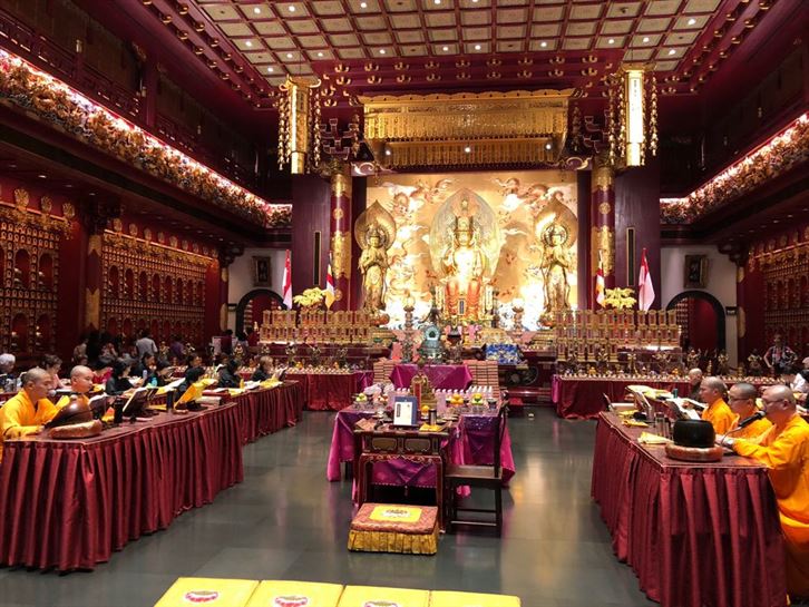 El templo budista de la reliquia del diente de Buda