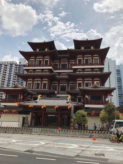 El templo budista de la reliquia del diente de Buda