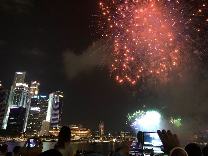 Celebración del 53 aniversario de la independencia de Singapur 