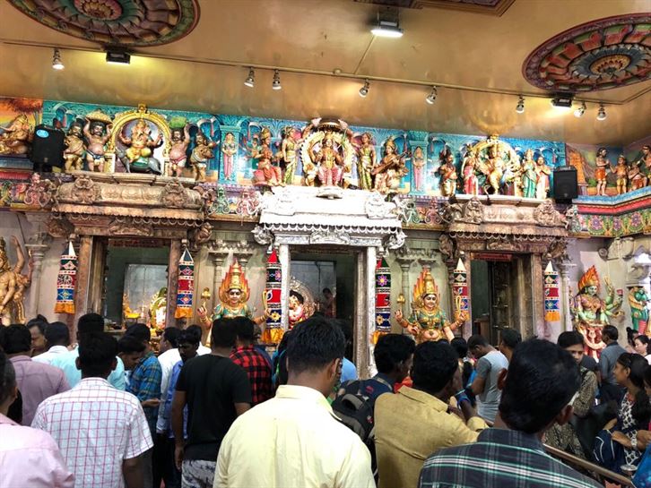 El templo hindú más importante de Little India, Sri Veeramakaliamman