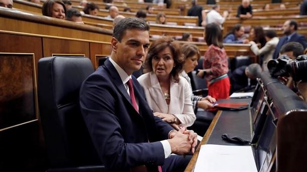 Pedro Sanchez Espainiako Gobernuko presidentea. Argazkia: EFE