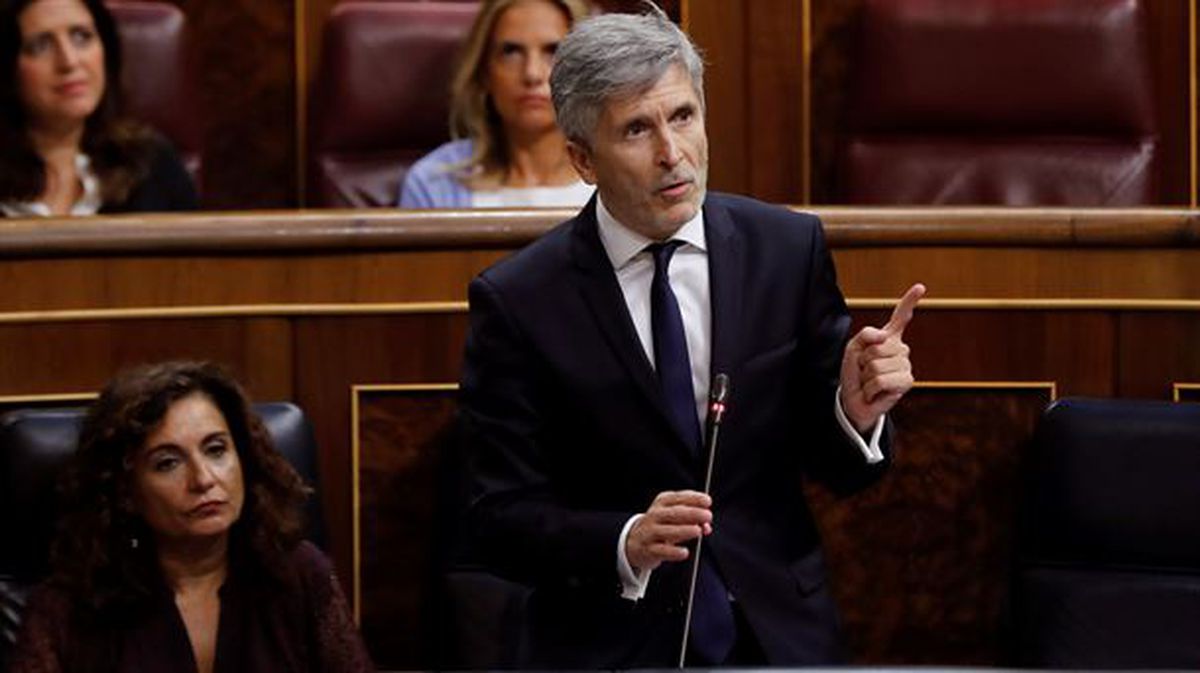 Fernando Grande-Marlaska Espainiako Barne ministroa. Artxiboko argazkia: EFE