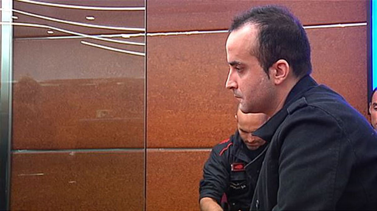 El acusado durante el juicio en Vitoria-Gasteiz. Imagen de archivo: EiTB