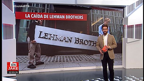 Lehman Brothers lehertu zenean hasi zen krisia orain 10 urte