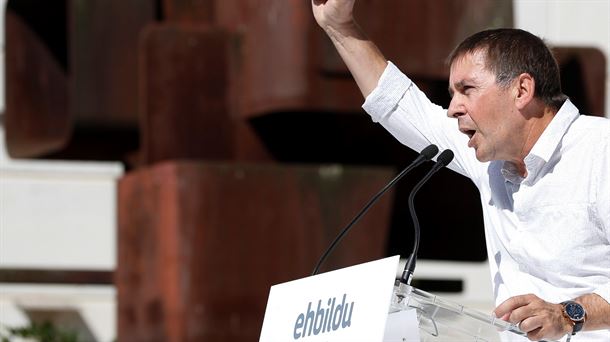 Arnaldo Otegi, gaur, Trintxerpen. Argazkia: EFE