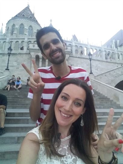 En el Bastión de los Pescadores con Gorka, de Gernika