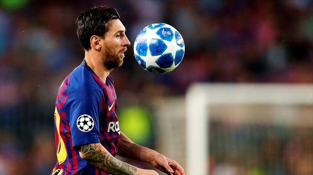 Messi, Txapeldunen Ligako norgehiagoka batean.