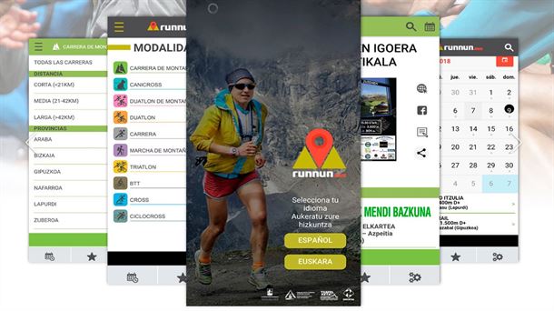 La aplicación "Runnun" recopilará todas las carreras por las montañas