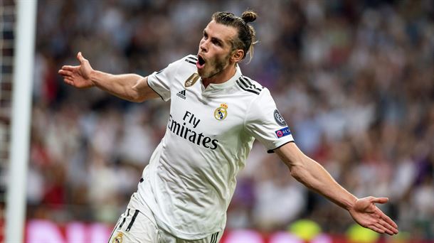 Gareth Bale, celebrando su gol. Foto: EFE