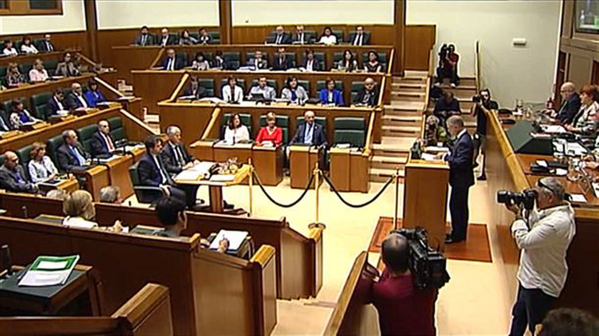 Sesión del Parlamento Vasco