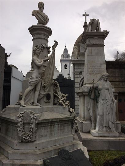 Unos de los cemenerio más faoso del mundo en el barrio de Recoleta de Buenos Aires