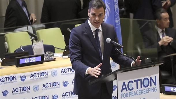 Pedro Sánchez en Nueva York. Foto: EFE