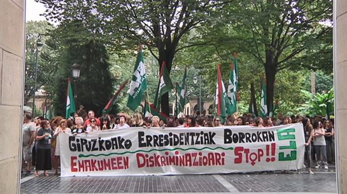 Huelga de residencias en Gipuzkoa