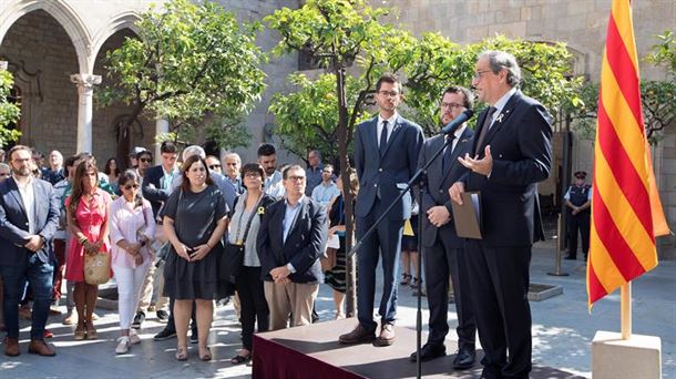 Acto de este mediodía en Barcelona. Foto: EFE