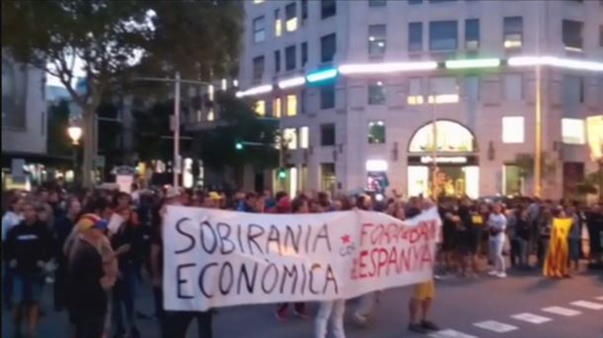 Acción de los CDR en Barcelona