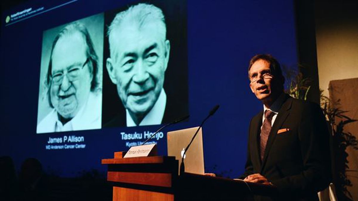 James Allison y Tasuku Honjo, galardonados con el Premio Nobel de Medicina 2018