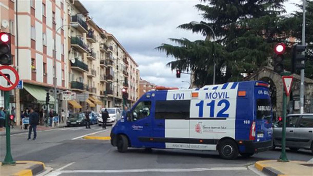 Lugar en el que ha tenido lugar el atropello. Foto: Policía Municipal de Pamplona