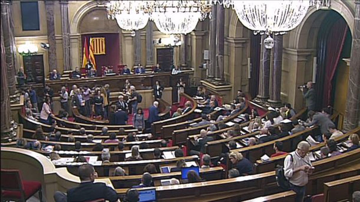 Debate, esta mañana, en el Parlamento de Cataluña