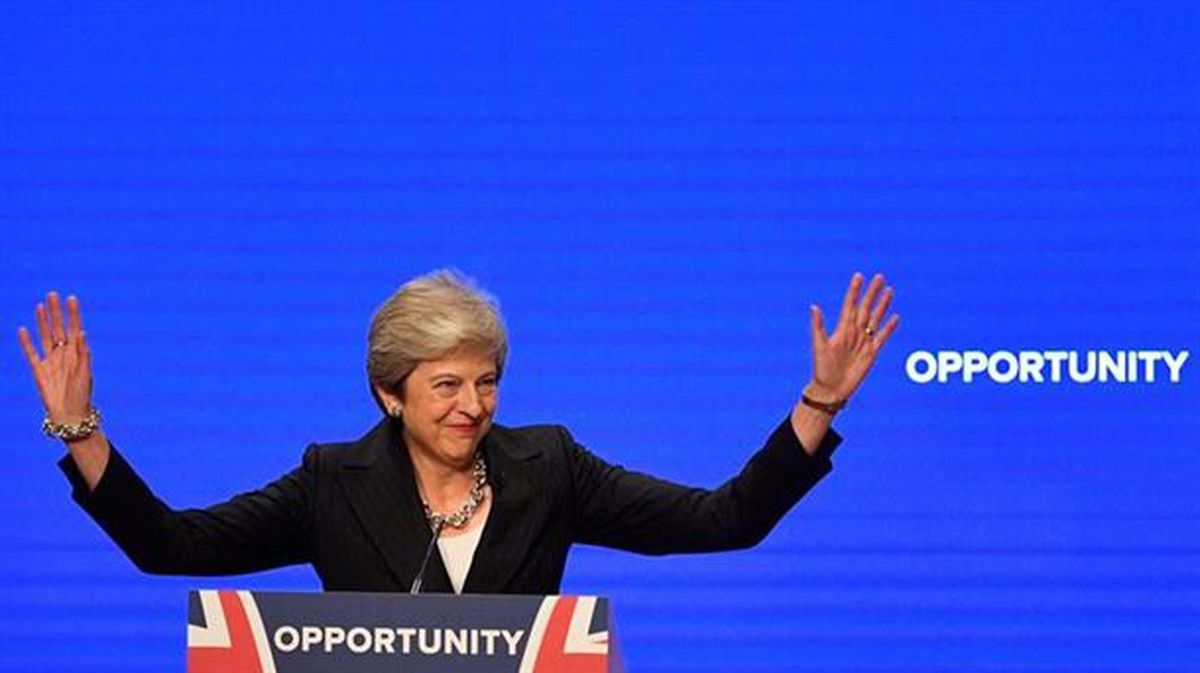 La primera ministra británica, Theresa May. Foto: EFE