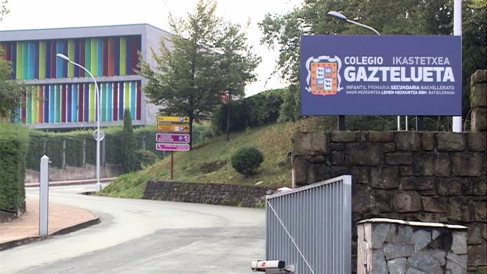 El colegio Gaztelueta. Foto sacada de un vídeo de ETB