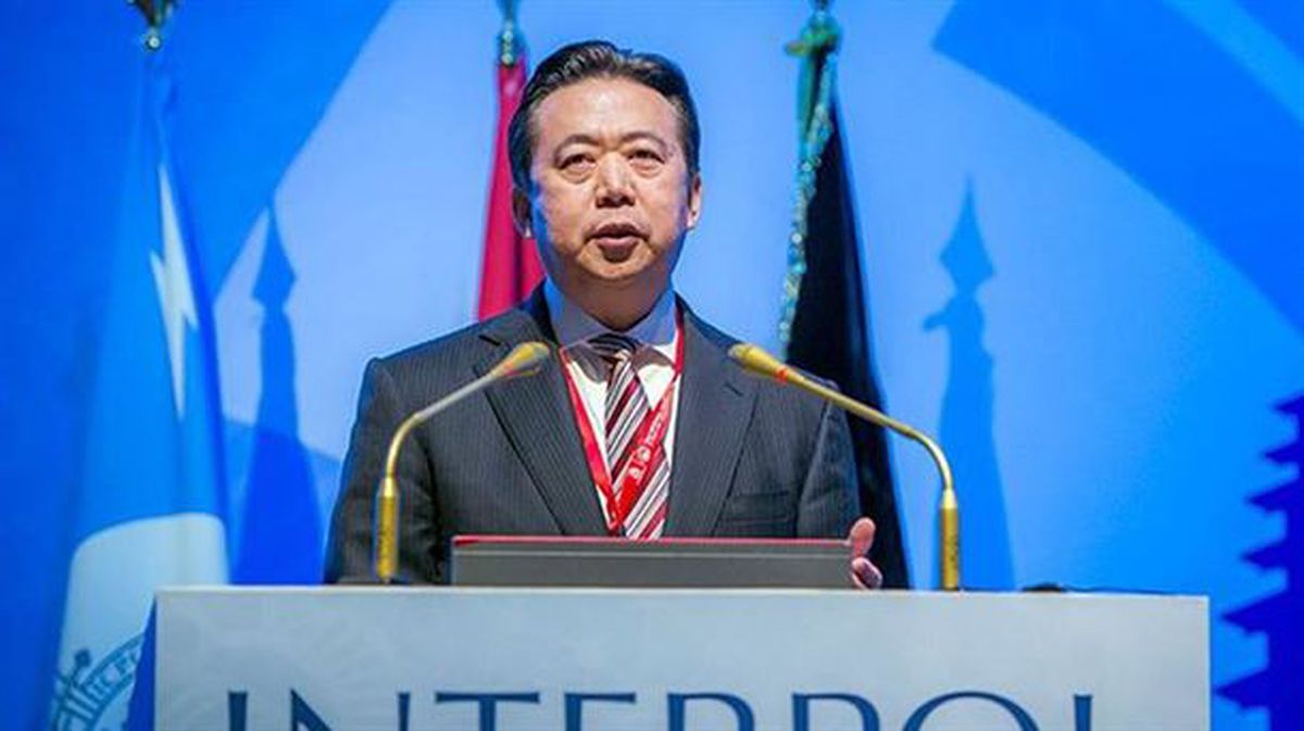 Meng Hongwei Interpoleko presidentea. Artxiboko argazkia: EFE