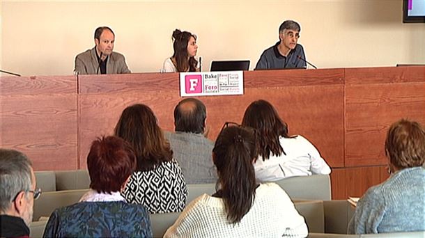 Imagen del acto celebrado por el Foro Social este sábado en Bilbao. Foto: EiTB