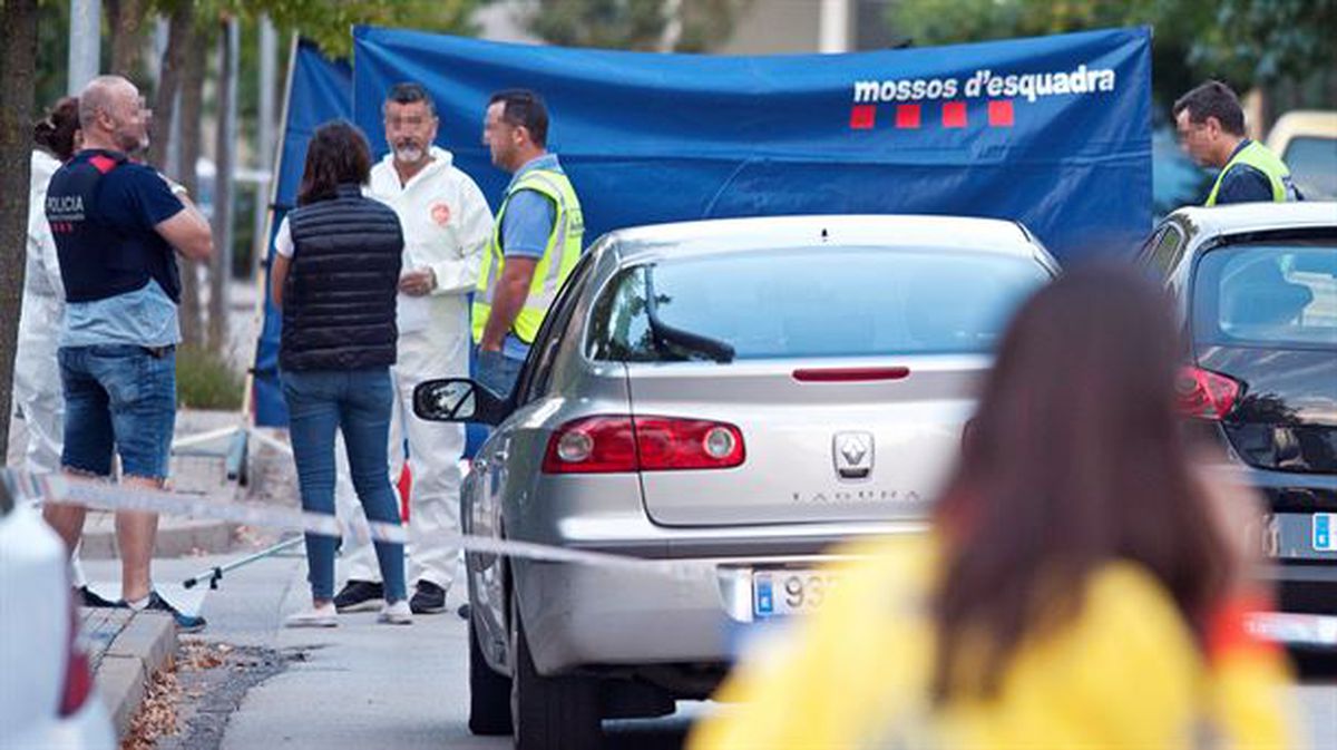 Sant Joan les Fonts (Girona), ayer. Foto: EFE. 