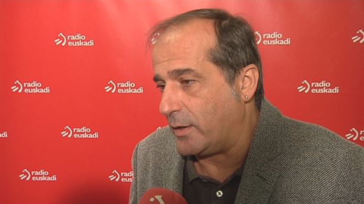 Agus Herrán, portavoz del Foro Social, en una entrevista concedida anteriormente a Radio Euskadi.