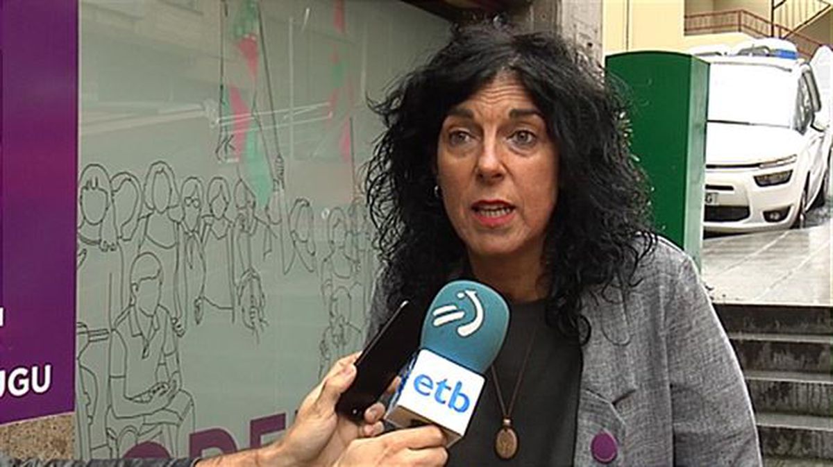 Eukene Arana, parlamentaria de Elkarrekin Podemos. Foto: EiTB