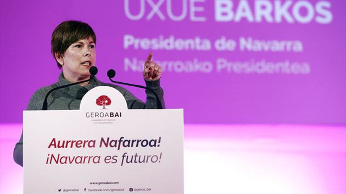 Uxue Barkos, la presidenta del Gobierno de Navarra. Foto: EFE
